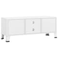 Pikkukuva 6 / 6: vidaXL Teollinen TV-taso valkoinen 105x35x42 cm metalli -  TV-tasot