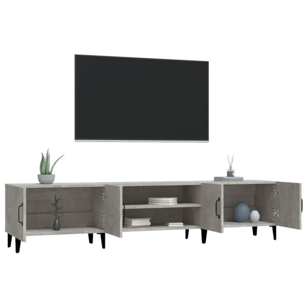 vidaXL TV-taso betoninharmaa 180x31,5x40 cm tekninen puu - TV-tasot