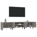 Pikkukuva 6 / 6: vidaXL TV-taso betoninharmaa 180x31,5x40 cm tekninen puu -  TV-tasot