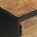 Miniatyrbild 6 av 6: vidaXL TV-bänk med snidad dörr 130x30x40 cm grovt mangoträ -  TV-bänkar
