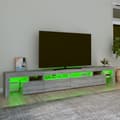 Pikkukuva 5 / 6: vidaXL TV-taso LED-valoilla harmaa Sonoma 260x36,5x40 cm -  TV-tasot