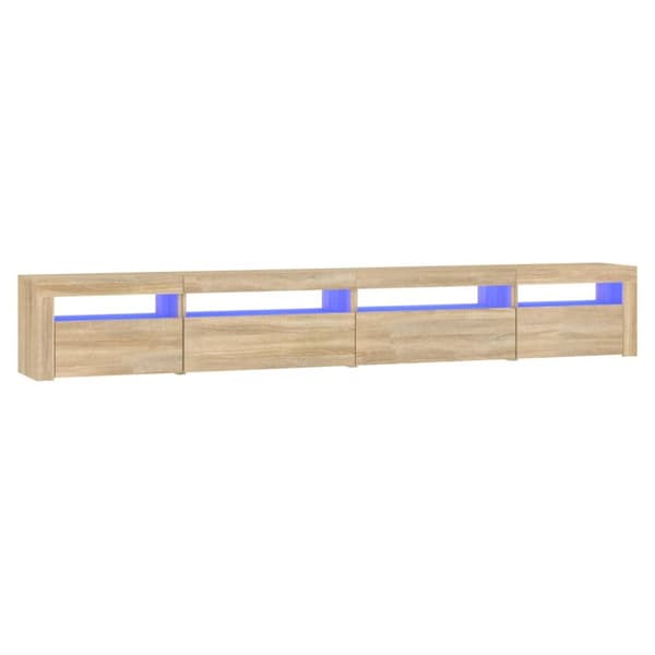 vidaXL TV-taso LED-valoilla Sonoma-tammi 270x35x40 cm - TV-tasot