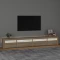Pikkukuva 4 / 6: vidaXL TV-taso LED-valoilla Sonoma-tammi 270x35x40 cm -  TV-tasot