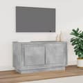 Miniatyrbild 1 av 6: vidaXL TV-bänk betonggrå 80x35x45 cm konstruerat trä -  TV-bänkar