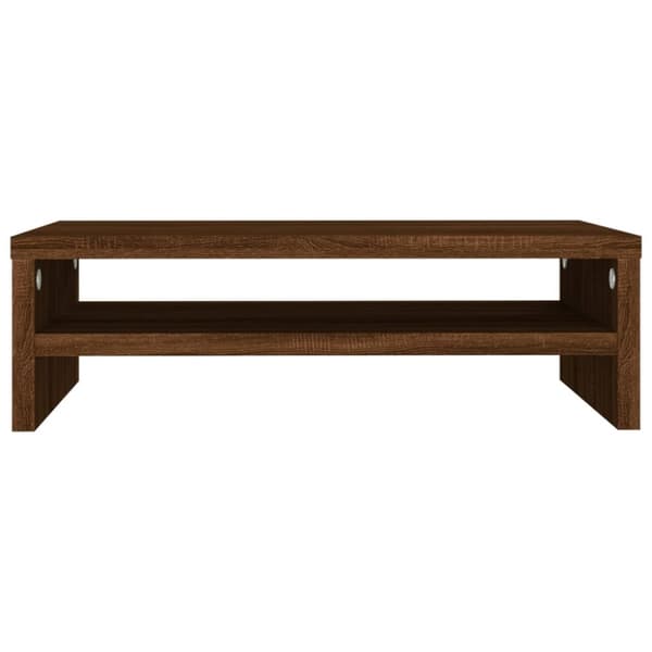 vidaXL skærmstander 42x24x13 cm konstrueret træ brun egetræsfarve -  TV-møbler