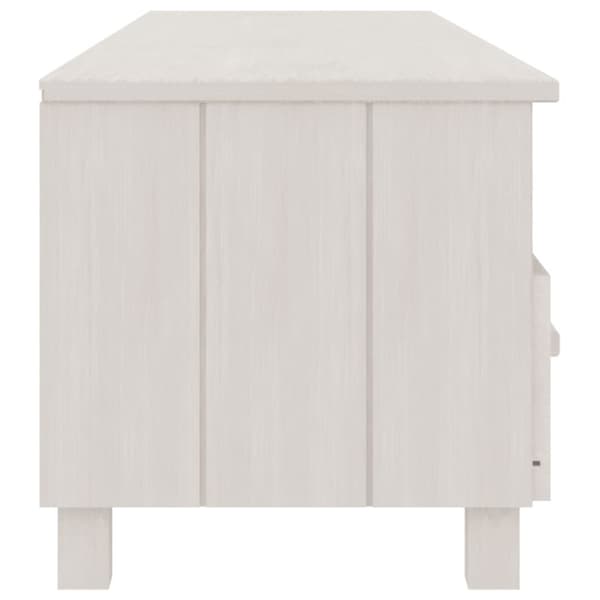 vidaXL tv-skab HAMAR 158x40x40 cm massivt fyrretræ hvid -  TV-møbler