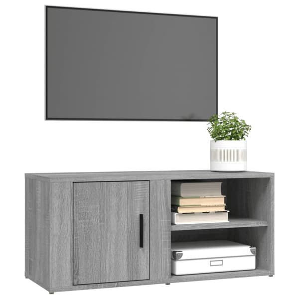 vidaXL Tv-bänk grå sonoma 80x31,5x36 cm konstruerat trä -  TV-bänkar