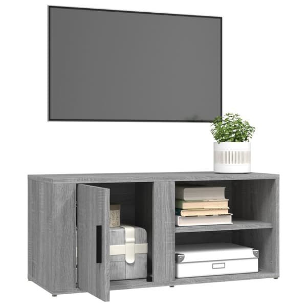 vidaXL Tv-bänk grå sonoma 80x31,5x36 cm konstruerat trä -  TV-bänkar