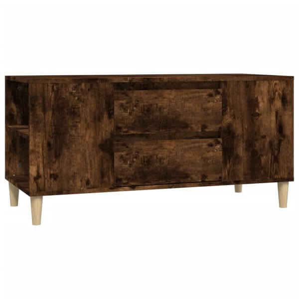 vidaXL tv-bord 102x44,5x50 cm konstrueret træ røget egetræ -  TV-møbler