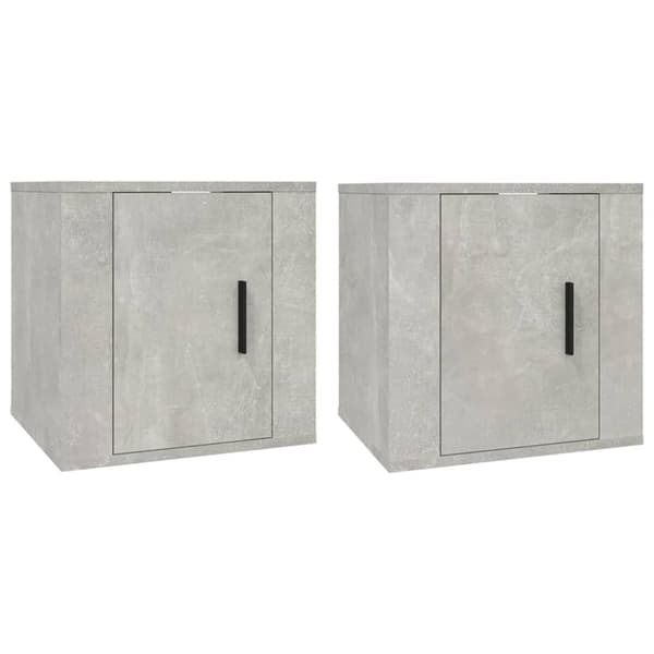 vidaXL Väggmonterade tv-skåp 2 st betonggrå 40x34,5x40 cm -  TV-bänkar