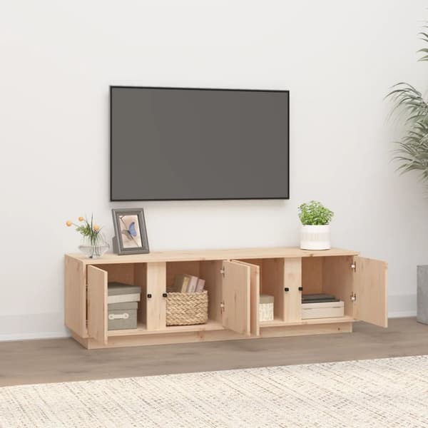 vidaXL tv-bord 140x40x40 cm massivt fyrretræ - TV-møbler