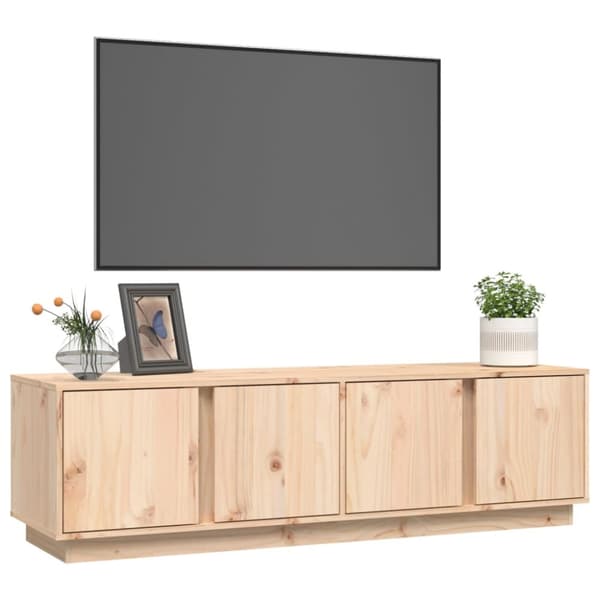 vidaXL tv-bord 140x40x40 cm massivt fyrretræ - TV-møbler