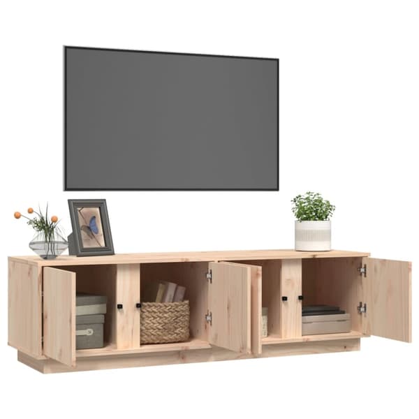 vidaXL tv-bord 140x40x40 cm massivt fyrretræ - TV-møbler