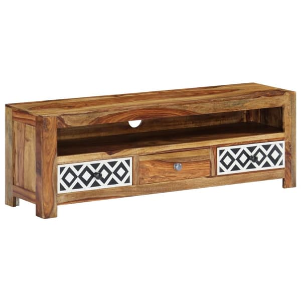 vidaXL TV-bänk 120x30x40 cm massivt sheshamträ -  TV-bänkar