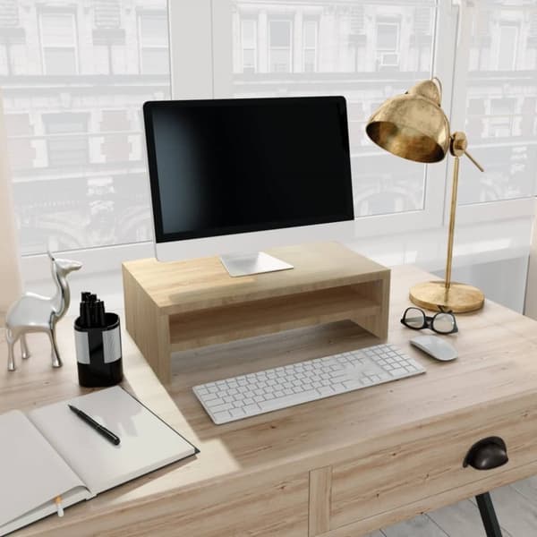 vidaXL Näyttökoroke Sonoma tammi 42x24x13 cm tekninen puu -  TV-tasot