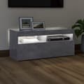 Pikkukuva 4 / 6: vidaXL TV-taso LED-valoilla betoninharmaa 90x35x40 cm -  TV-tasot