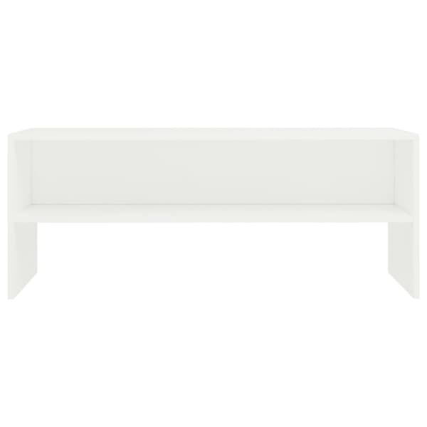 vidaXL tv-bord 100x40x40 cm konstrueret træ hvid - TV-møbler