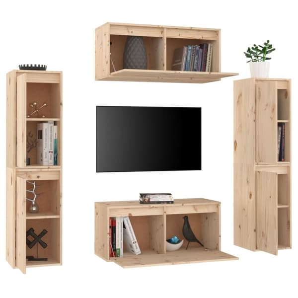 vidaXL TV-tasot 6 kpl täysi mänty - TV-tasot