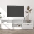 Miniatyrbild 1 av 6: vidaXL Tv-bänk vit 150x33,5x45 cm konstruerat trä -  TV-bänkar