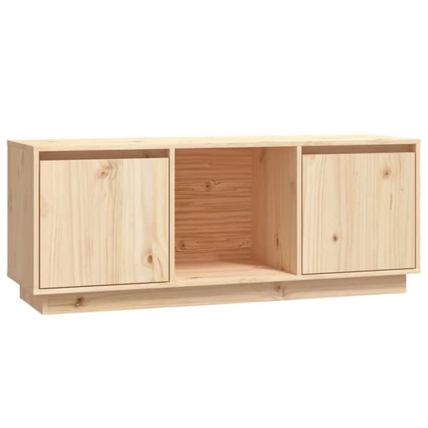 vidaXL tv-bord 110,5x35x44 cm massivt fyrretræ - TV-møbler