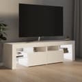 Pikkukuva 5 / 6: vidaXL TV-taso LED-valoilla valkoinen 140x36,5x40 cm -  TV-tasot