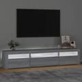 Pikkukuva 4 / 6: vidaXL TV-taso LED-valoilla harmaa Sonoma 195x35x40 cm -  TV-tasot