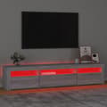 Pikkukuva 6 / 6: vidaXL TV-taso LED-valoilla harmaa Sonoma 195x35x40 cm -  TV-tasot