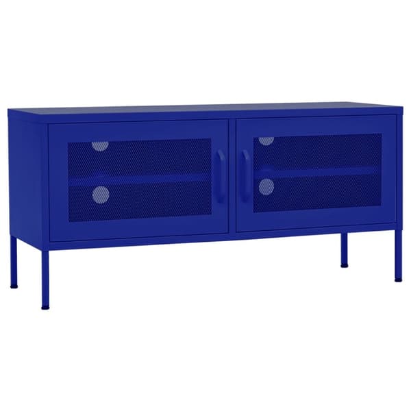 vidaXL tv-skab 105x35x50 cm stål Marineblå - TV-møbler