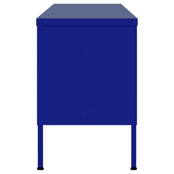 vidaXL tv-skab 105x35x50 cm stål Marineblå - TV-møbler