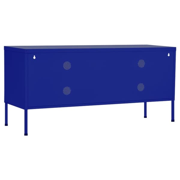 vidaXL tv-skab 105x35x50 cm stål  Marineblå -  TV-møbler