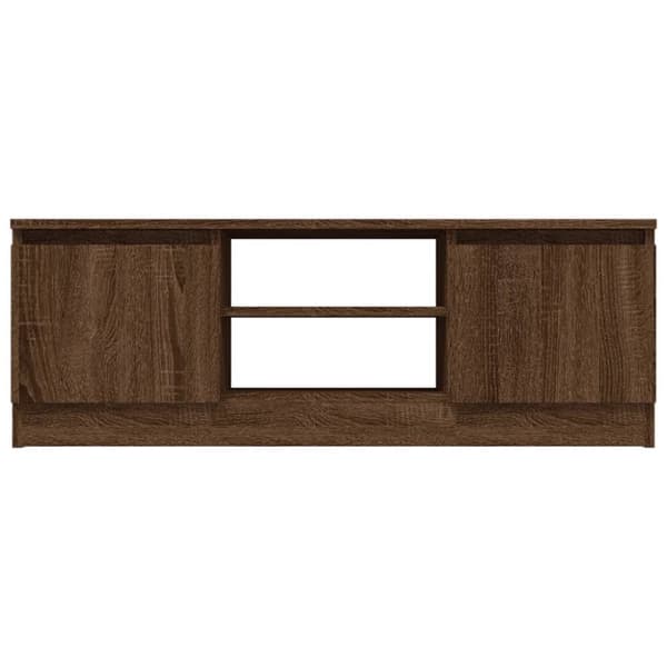 vidaXL TV-bänk med dörr Brun ek 102x30x36 cm -  TV-bänkar