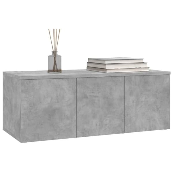 vidaXL TV-bänk betonggrå 80x34x30 cm spånskiva -  TV-bänkar