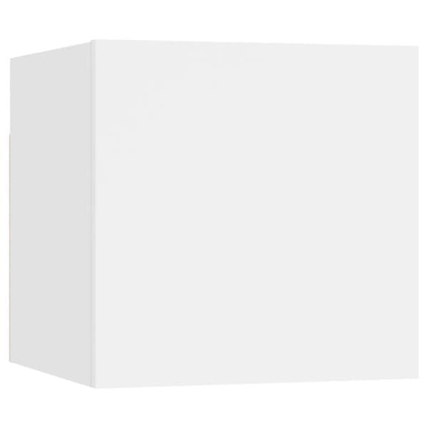 vidaXL Väggmonterad tv-bänk vit 30,5x30x30 cm - TV-bänkar