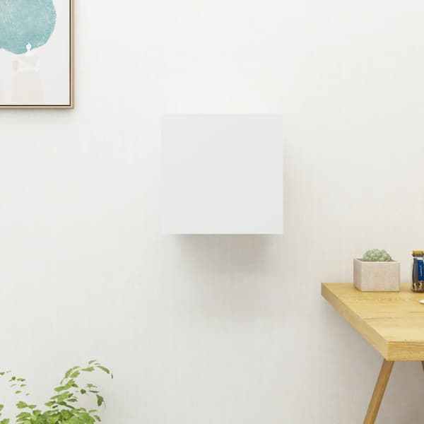 vidaXL Väggmonterad tv-bänk vit 30,5x30x30 cm - TV-bänkar