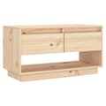 Miniatyrbillede 3 af 6: vidaXL tv-bord 74x34x40 cm massivt fyrretræ -  TV-møbler