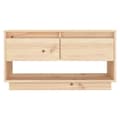 Miniatyrbillede 4 af 6: vidaXL tv-bord 74x34x40 cm massivt fyrretræ -  TV-møbler