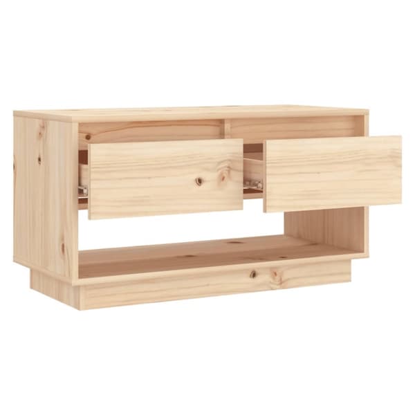 vidaXL tv-bord 74x34x40 cm massivt fyrretræ - TV-møbler