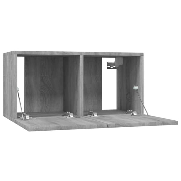vidaXL Hängande tv-skåp grå sonoma 60x30x30 cm konstruerat trä -  TV-bänkar