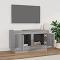 Miniatyrbild 4 av 6: vidaXL Tv-bänk grå sonoma 80x35x45 cm konstruerat trä -  TV-bänkar