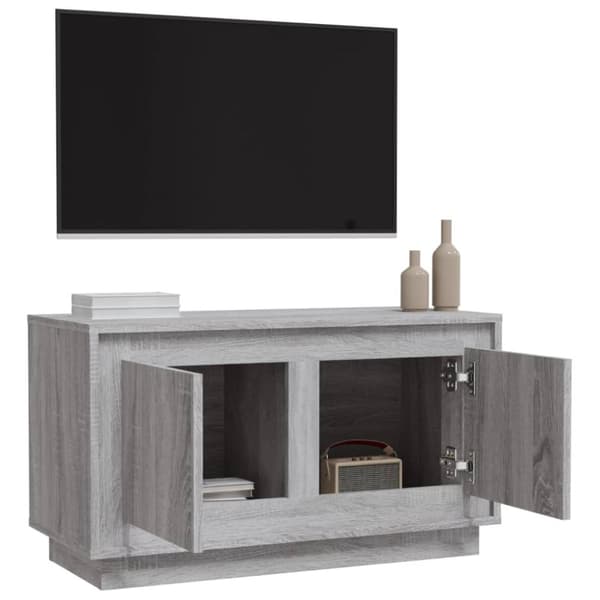 vidaXL Tv-bänk grå sonoma 80x35x45 cm konstruerat trä -  TV-bänkar