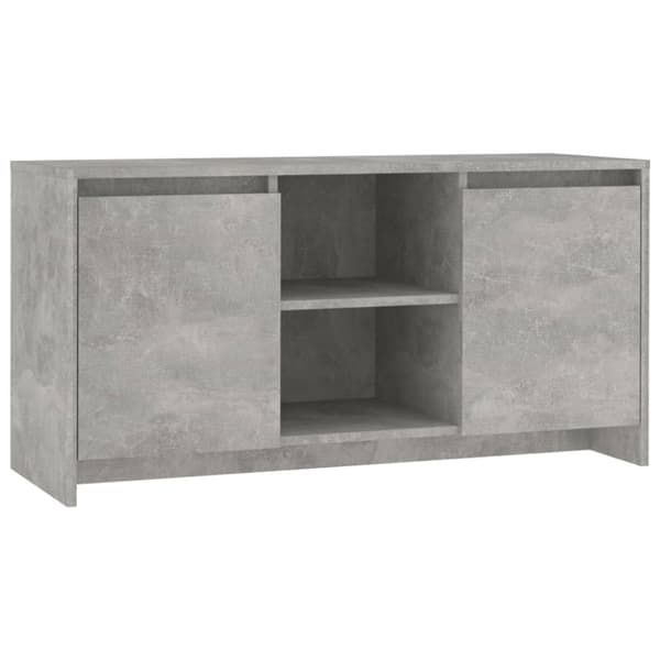 vidaXL TV-bänk betonggrå 102x37,5x52,5 cm spånskiva -  TV-bänkar