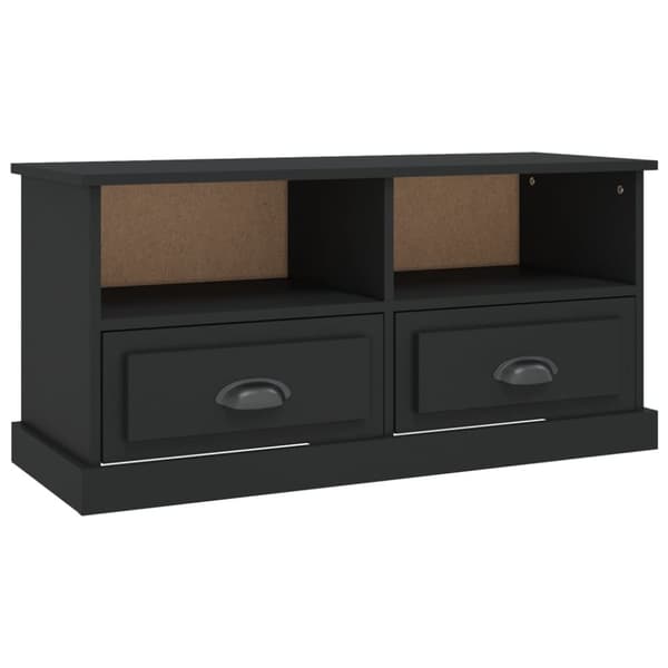 vidaXL TV-taso musta 93x35,5x45 cm tekninen puu -  TV-tasot