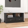 Pikkukuva 1 / 6: vidaXL TV-taso musta 93x35,5x45 cm tekninen puu -  TV-tasot