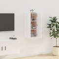 Pikkukuva 5 / 6: vidaXL Seinäkiinnitettävä TV-taso valkoinen 40x34,5x80 cm -  TV-tasot