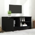 Miniatyrbillede 4 af 6: vidaXL tv-bord 80x35x36,5 cm konstrueret træ sort -  TV-møbler