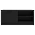Miniatyrbillede 6 af 6: vidaXL tv-bord 80x35x36,5 cm konstrueret træ sort -  TV-møbler