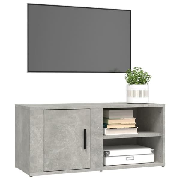 vidaXL tv-borde 2 stk. 80x31,5x36 cm konstrueret træ betongrå - TV-møbler