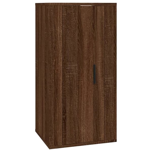 vidaXL væghængt tv-skab 40x34,5x80 cm brun egetræ -  TV-møbler