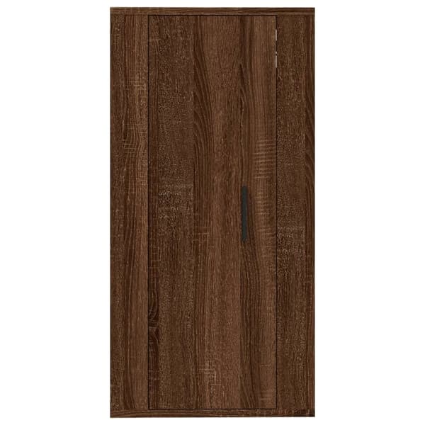 vidaXL væghængt tv-skab 40x34,5x80 cm brun egetræ -  TV-møbler