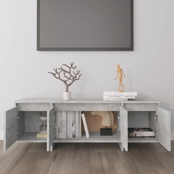 vidaXL tv-bord 120x30x40,5 cm spånplade betongrå -  TV-møbler
